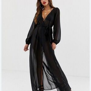 Victoria's Secret Black Sheer Dress